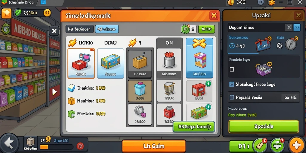Tampilan dashboard permainan yang menarik dan intuitif.