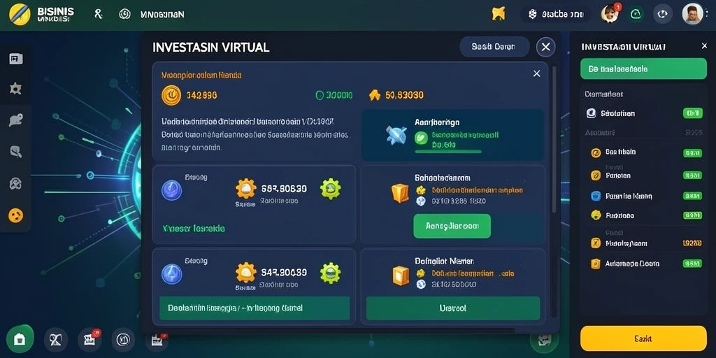 Screenshot menunjukkan antarmuka permainan yang menarik dan user-friendly.