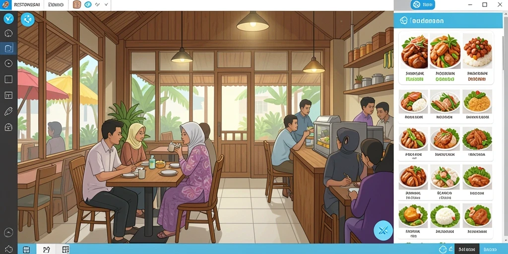Tampilan antarmuka utama PARISTOGEL yang menarik.